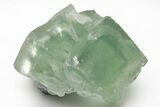 Green Cubic Fluorite Crystals with Phantoms - China #216251-1